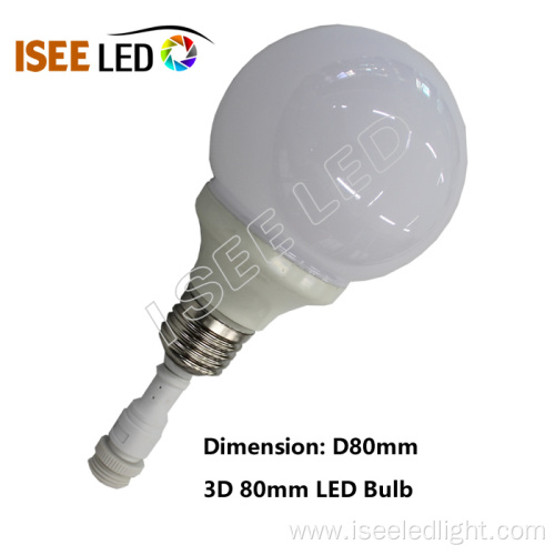 80mm DMX RGB Led Bulb Lamp